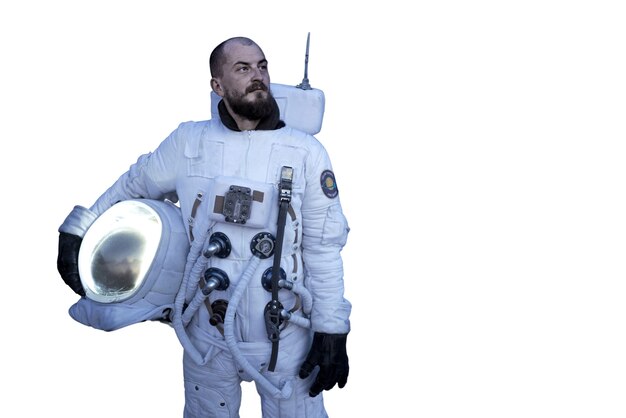 PSD astronaut wearing spacesuit