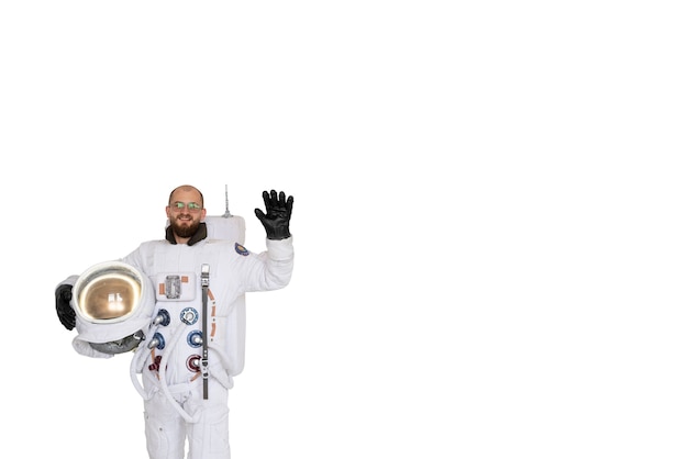 PSD astronauta che indossa una tuta spaziale