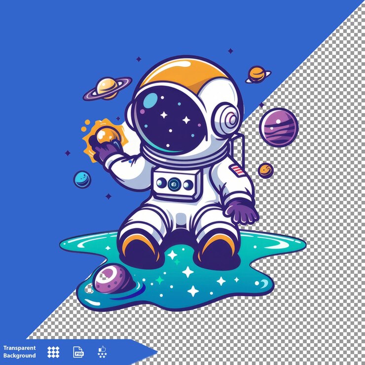 an astronaut with a space suit on it