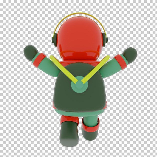 Astronauta Animowany Model Renderowania 3d