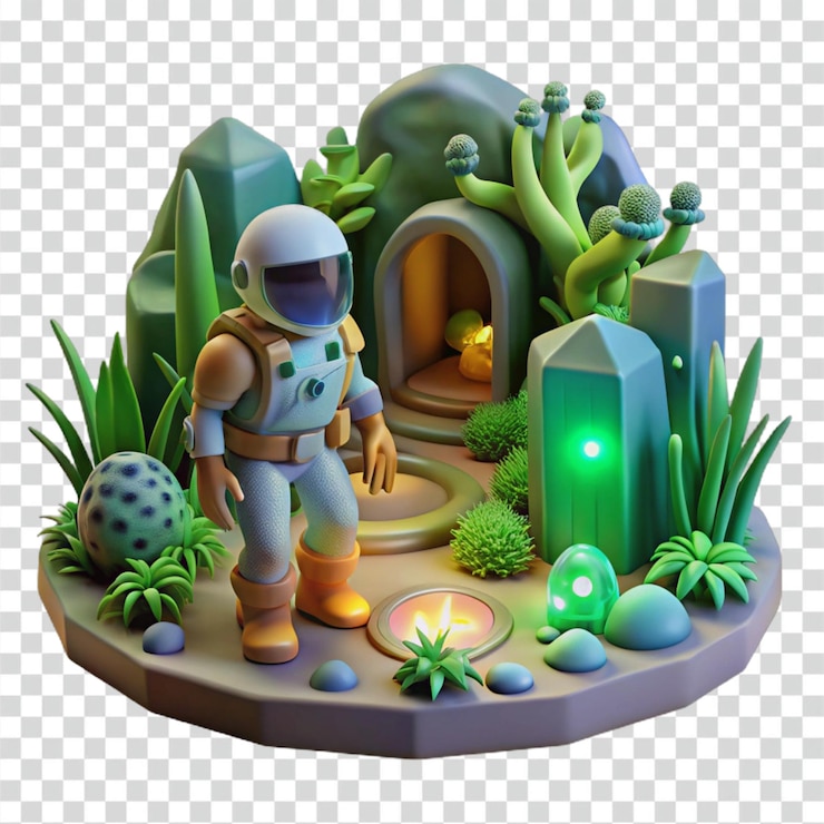 PSD astronauts alien adventure