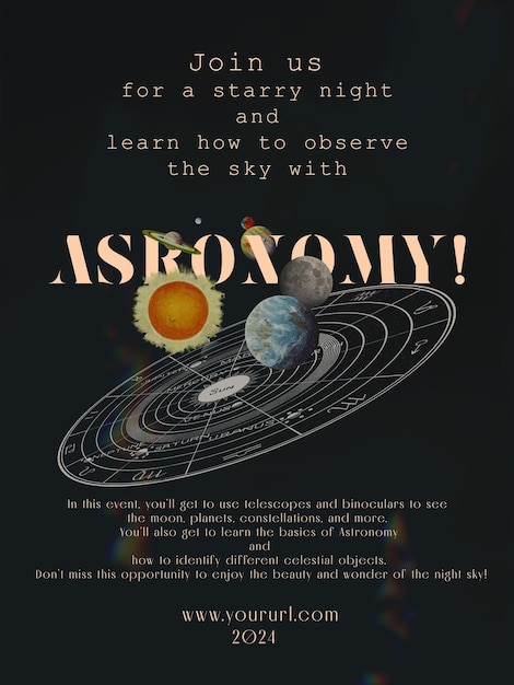 PSD poster di astronomia