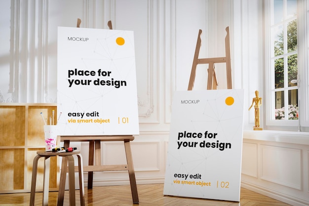 PSD atelier paintor stand mockup 05