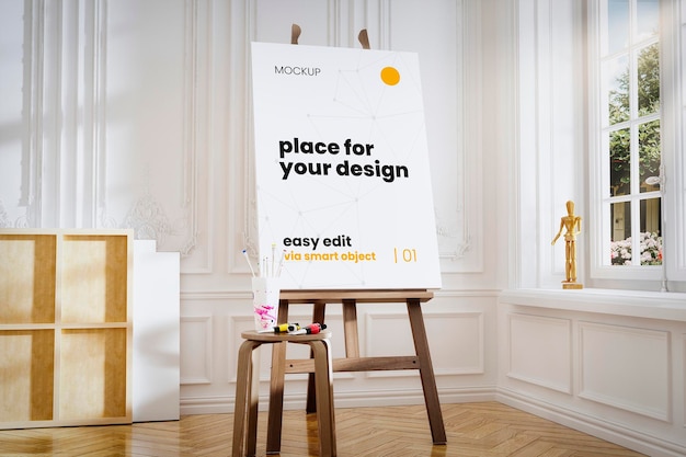 Atelier schilder stand mockup 01