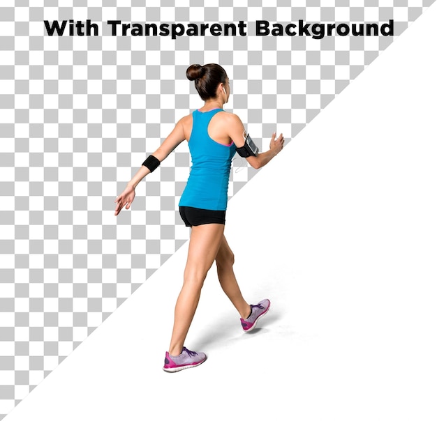 athlete woman walking