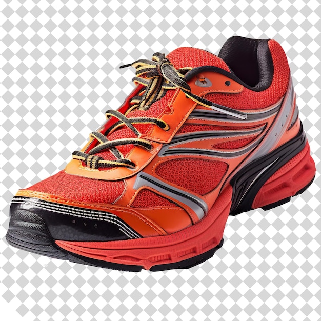 PSD athletic shoe isolated on transparent background png file format