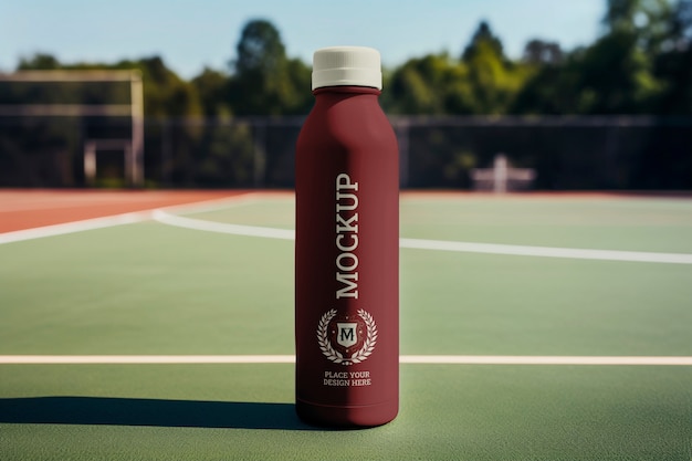 PSD athletics reusable water cup mock-up design