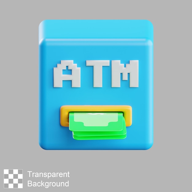 Atm 3d Ilustracja