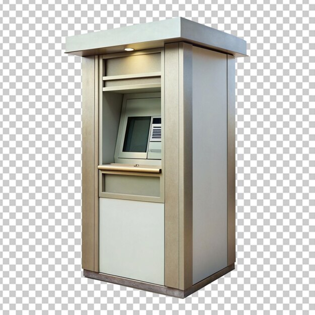 Atm booth isolated icon