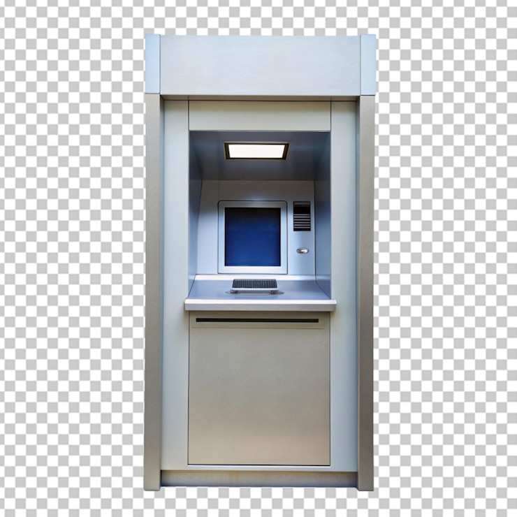 PSD atm booth isolated icon