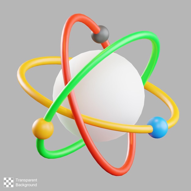 Atom 3D ilustracja