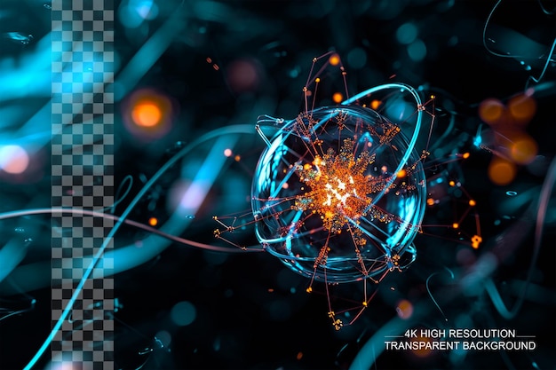 Atomstructuur en onderzoek naar transparante achtergrond