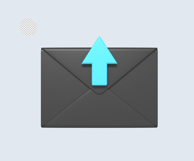 PSD attachment upload email envelope icon