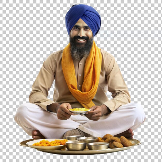 Attend langar on on transparent background