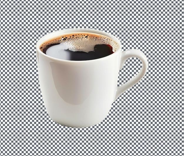 PSD attractive coffee cup isolated on transparent background