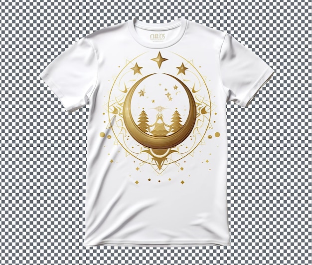 PSD attractive ramadan themed tshirt isolated on transparent background