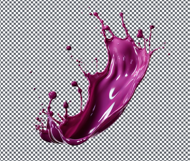 PSD attractive velvet drizzle isolated on transparent background