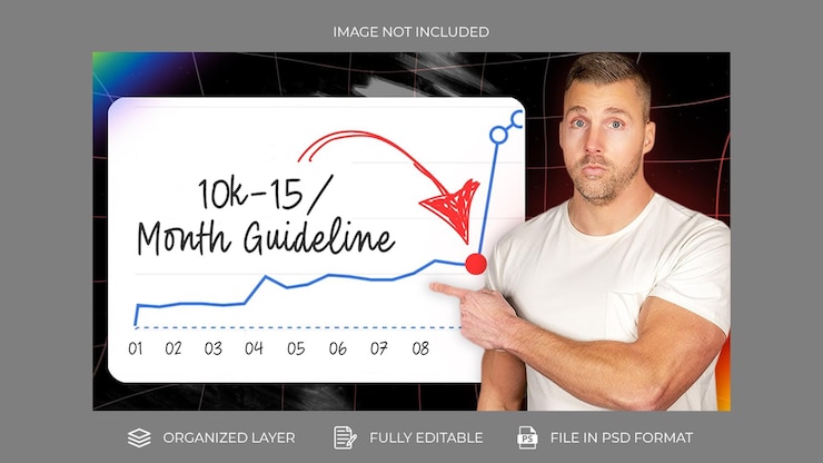 PSD attractive youtube video thumbnail or web banner template design