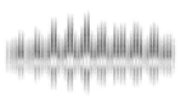 PSD audio technologie muziek geluidsgolven vector icoon illustratie