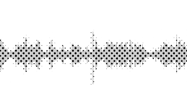 Аудиоволны в качестве эквалайзерной волны фонового сигнала
