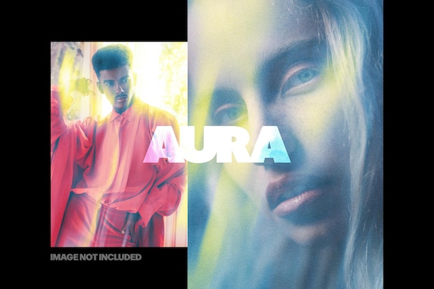 Aura poster photo effect