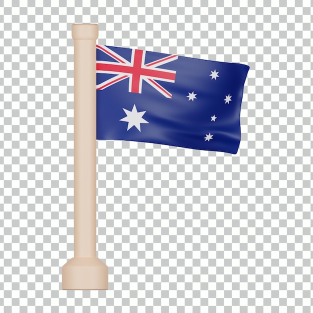 PSD australia flag 3d icon