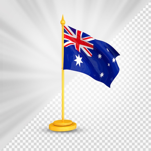 PSD bandiera dell'australia 3d render