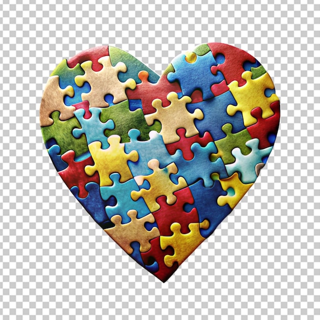 PSD autism heart transperant background