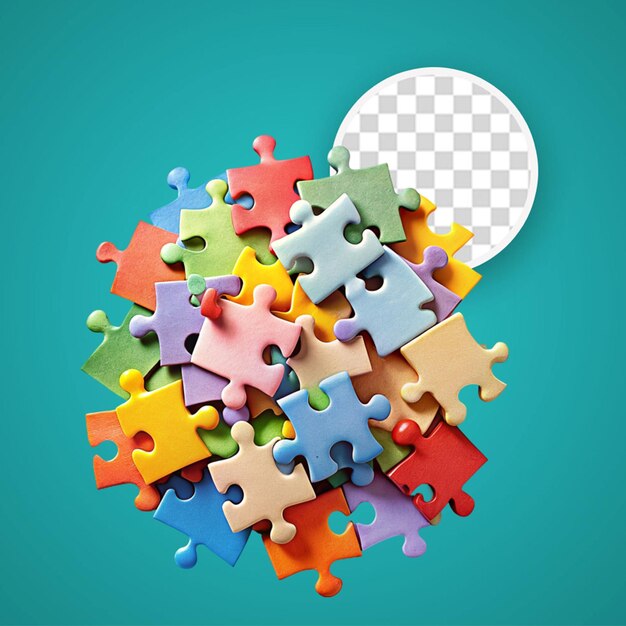 PSD autism puzzless illustration