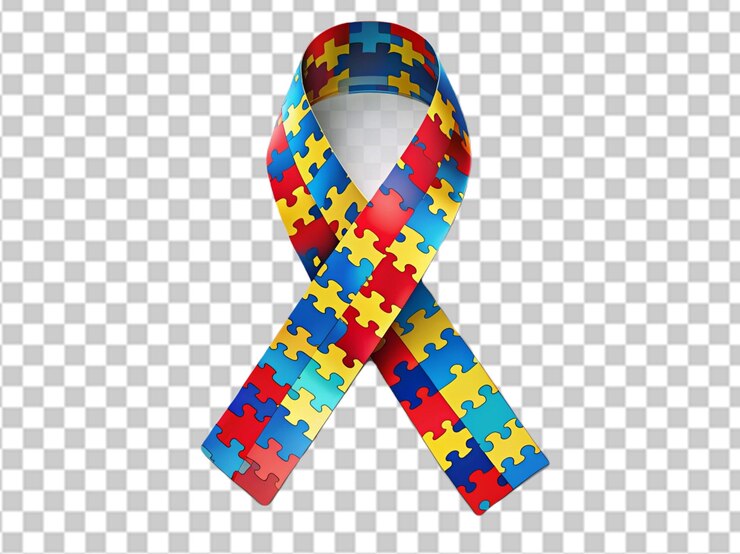 PSD autism ribbon campaign png