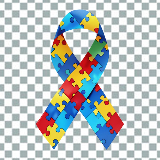 PSD autism ribbon campaign png