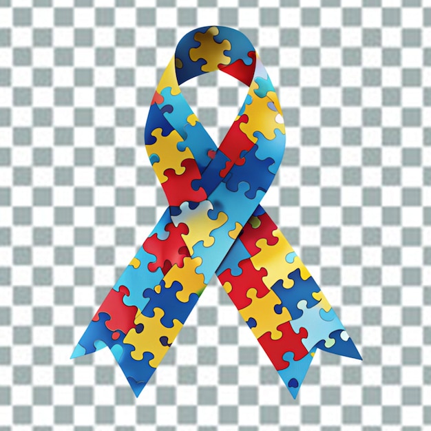 PSD autism ribbon campaign png