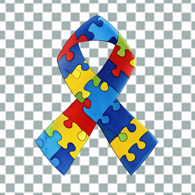 PSD autism ribbon campaign png