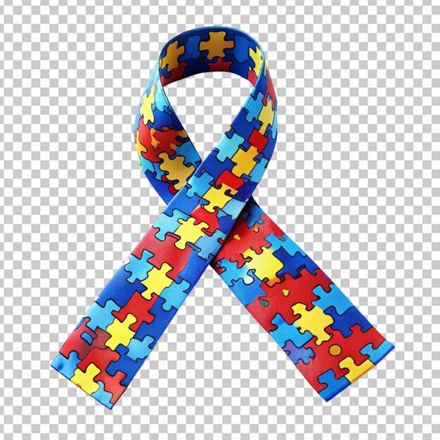 PSD autism ribbon transperant background