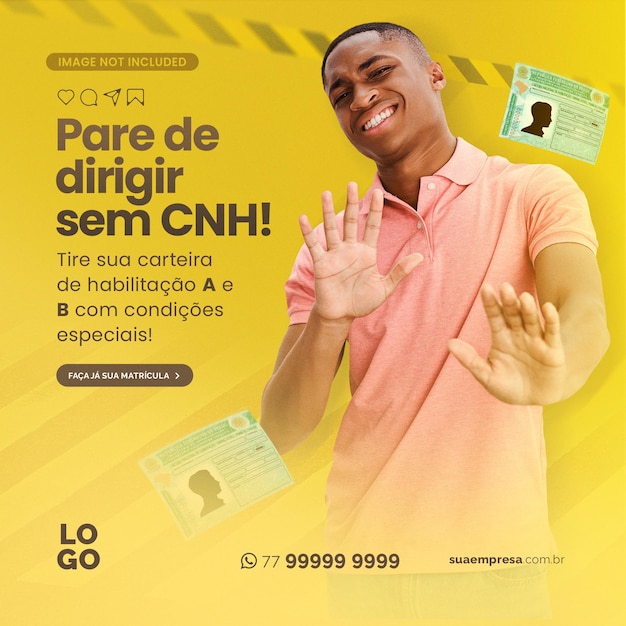 PSD auto escola social media cnh brasil