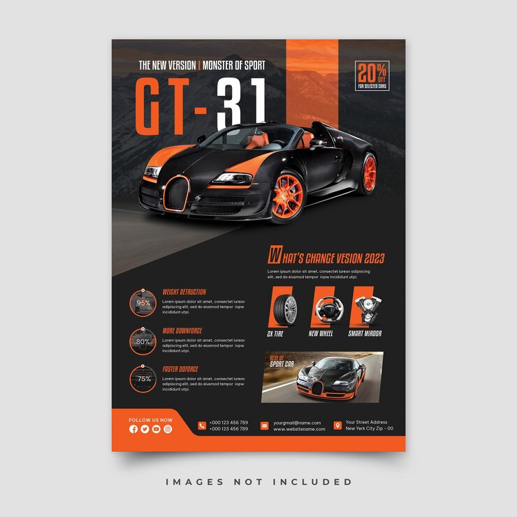 Auto Verkoop Flyer Sjablonen