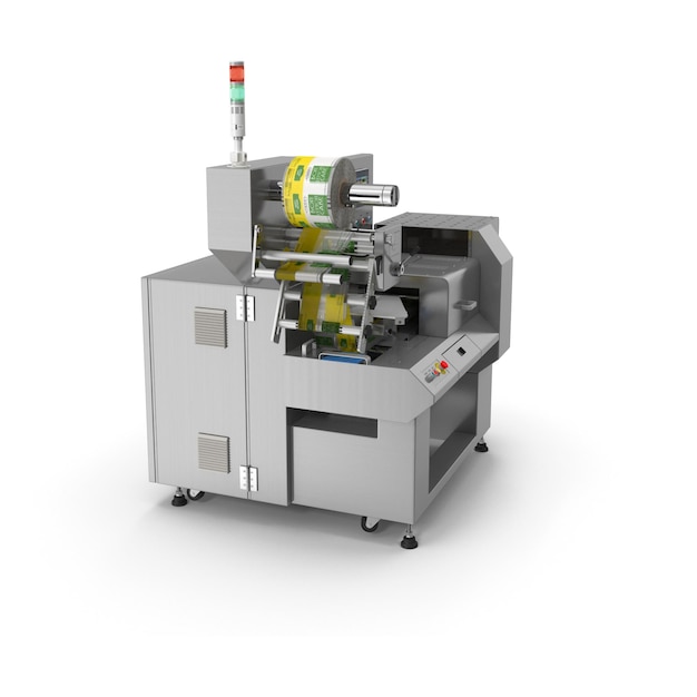 automated packaging machine in industrial setting
