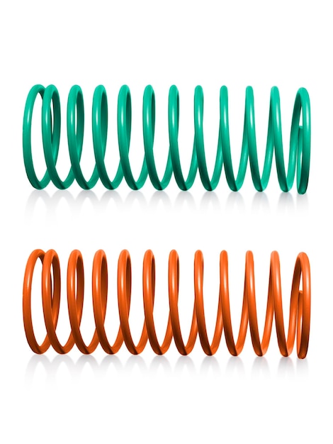 PSD automotive suspension springs transparent background