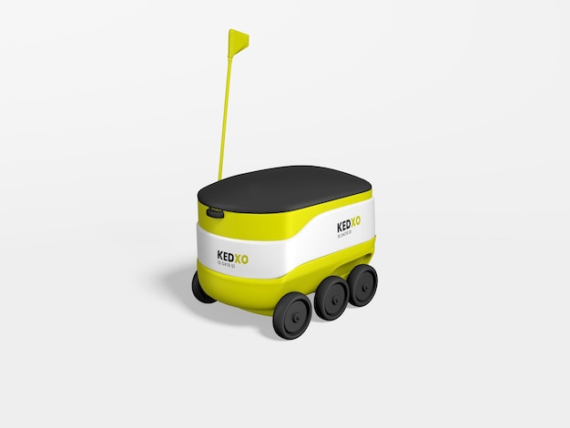 Autonomous parcel delivery robot mockup