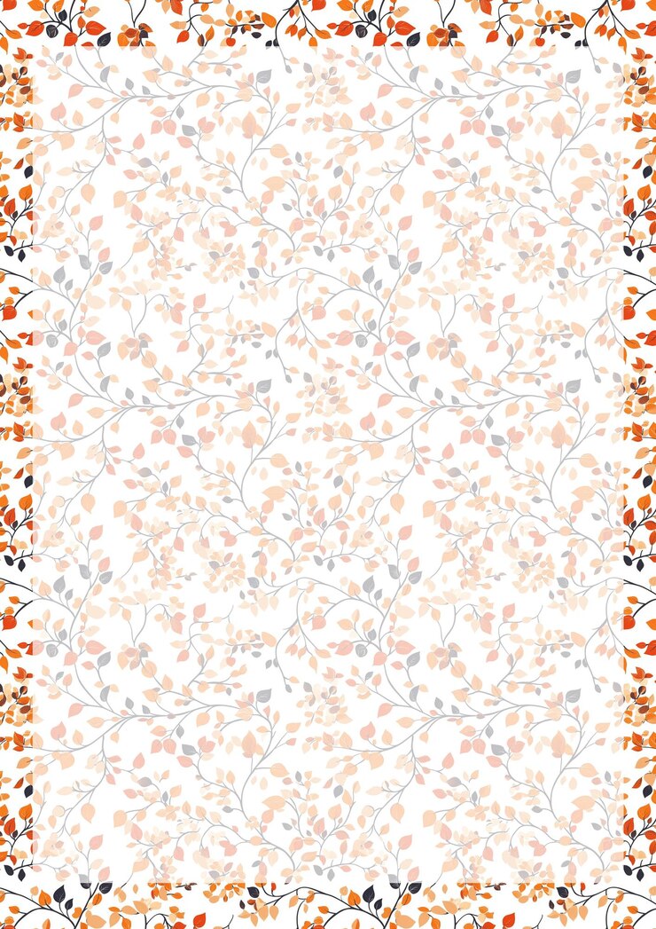 PSD autumn leaves border