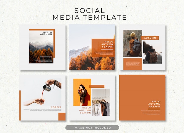 Autunno vendita modello post instagram premium psd