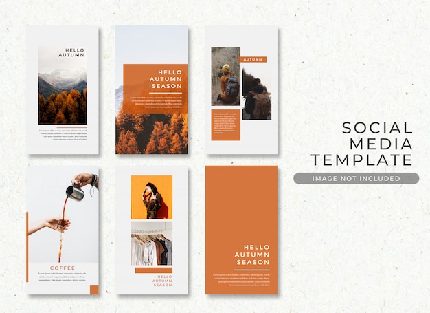 autumn sale instagram post template premium psd