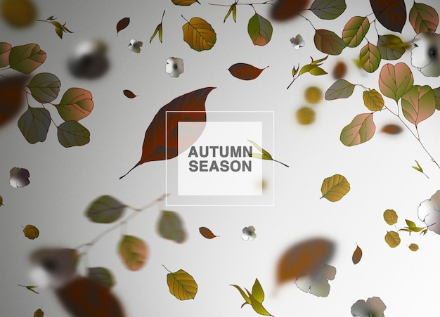 PSD autumn season  background