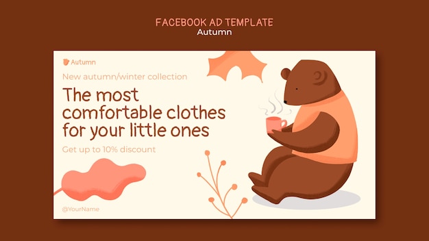 Autumn season facebook template