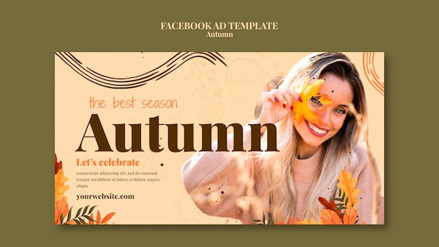 PSD autumn template design