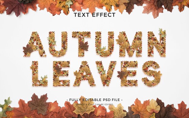 Autumn text effect