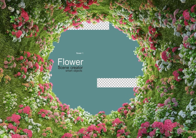 available tunnels many varieties of colorful flowers