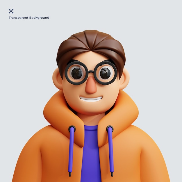 PSD avatar 3d illustratie