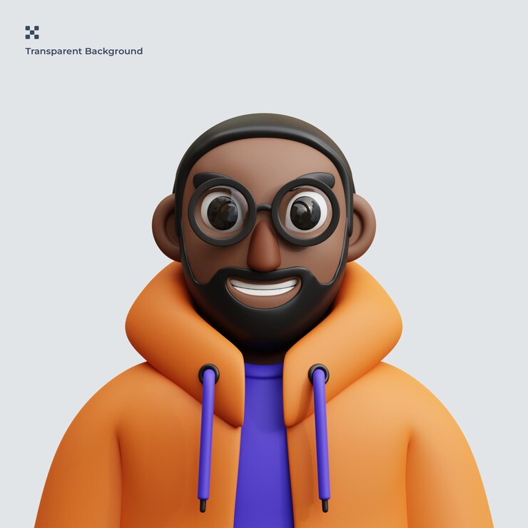 PSD avatar 3d illustratie