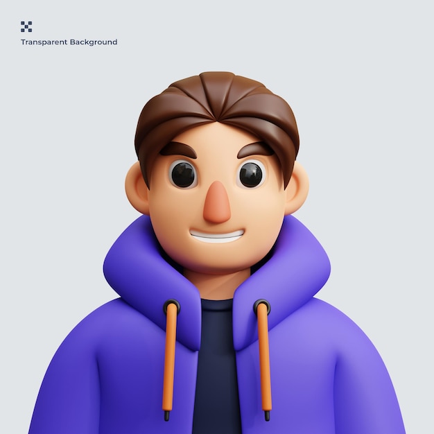 PSD avatar 3d illustratie